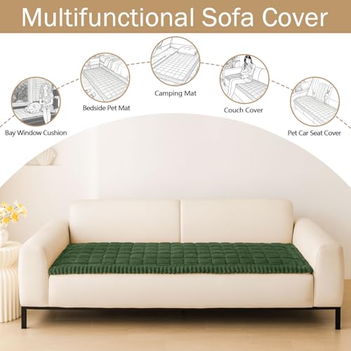 Couch Cover for Dogs (Dark Green / 27.6"x59")