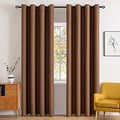 Cappuccino Brown Blackout Bedroom Curtains 84 Inch Long 52"x84" (Cappuccino Brown / 52"W x 84"L (Pack of 2))