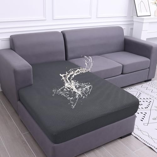 Waterproof Couch Cushion Covers (Grey / Chaise)