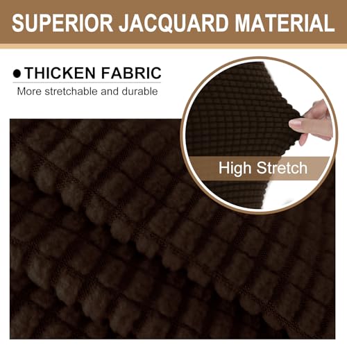 Stretch Futon Cover Armless Bed Slipcover (Chocolate / Futon)