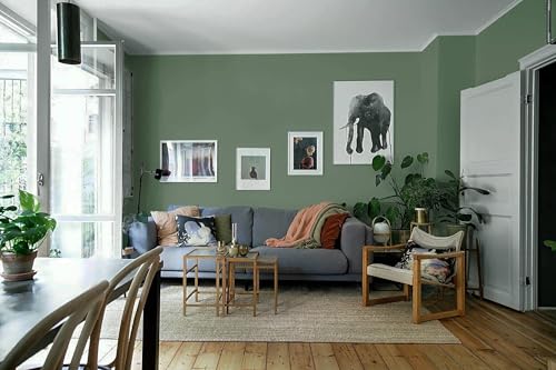 590''x17.7'' Green Peel and Stick Wallpaper Contact Paper Modern Self Adhesive Wall Paper Removable Renter Friendly Textured Solid Color Shelf Cabinet Vinyl Roll (Dark Green / 17.7" x 590")