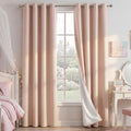 Blush Pink Blackout Curtains for Bedroom 52" w x 84" L 2 Panels (52"W x 84"L (Pack of 2) / Blush Pink)