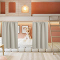 Basement Bathroom Kitchen Cafe Privacy Window Curtains 30 inches (Natural / 34"W x 30"L (Pack of 2))