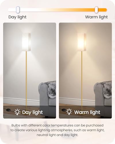2Pack Floor Lamp (2Pack Beige + Gold)