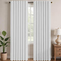 Blackout Curtains for Bedroom (Greyish White / 52"W x 84"L (Pack of 2))