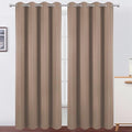 Blackout Curtains 52 x 120 Inch Long Cappuccino Curtains Set of 2 Panels Room Darkening Curtains for Bedroom and Living Room (Cappuccino / 52"W x 120"L (Pack of 2))