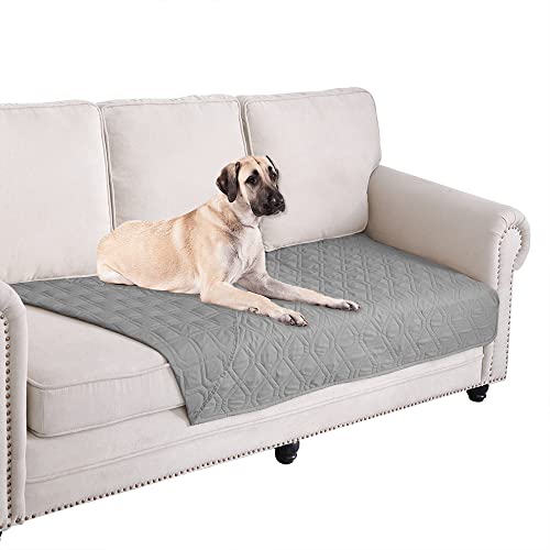 Waterproof Dog Bed Blankets Cover for Bed Couch Sofa Reversible (30x70 Inch (Pack of 1) / Lightgrey)