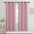 Crystal Pink Blackout Curtains for Living Room (Crystal Pink / 37"W x 72"L (Pack of 2))