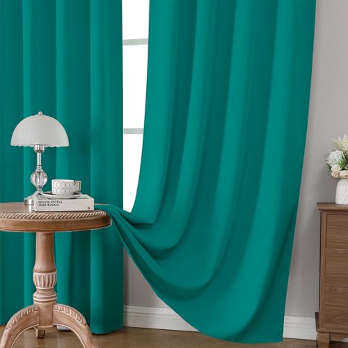 Turquoise Blackout Curtains Customize (Turquoise / Customsize)
