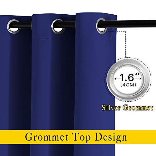 Blackout Living Room Curtains Extra Wide (Navy Blue / 80"W x 84"L (Pack of 2))