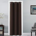 Doorway Curtain Blackout Closet Door Curtain Room Divider Window Treatment Curtain for Bedroom Thermal Insulated Privacy Drape Soundproof Grommet (42"W x 80"L (Pack of 1) / Chocolate Brown)