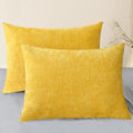 Decorative Throw Pillow Covers 26 X 20 Inches Mustard Yellow (26" x 20" (Pack of 2) / Mustard Yellow)