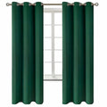 Blackout Curtains for Kids Bedroom (Emerald Green / 42"W x 72"L (Pack of 2))