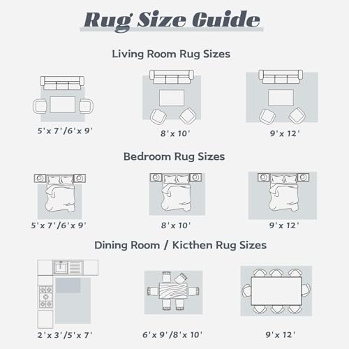 Area Rug 8x10 Washable Rug (Grey / 8' x 10' (Rectangular))