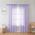 Lavender Sheer Curtains 78 Inches Long 2 Panels Set (Lavender / 42"W x 78"L (Pack of 2))