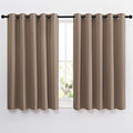Insulated Blackout Curtains and Drapes (Cappuccino / 66"W x 54"L (Pack of 2))