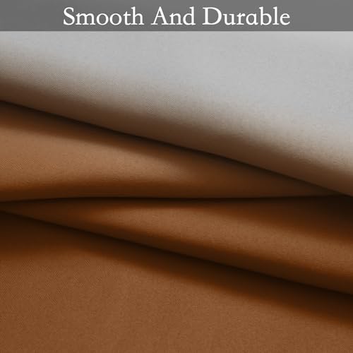 Ombre Gradient Burnt Orange White to Gray Curtains Bedroom 84L (52"W x 84"L (Pack of 2) / Burnt Orange and White)