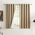Full Shade Curtain Panels (62"W x 63"L (Pack of 2) / Camel)