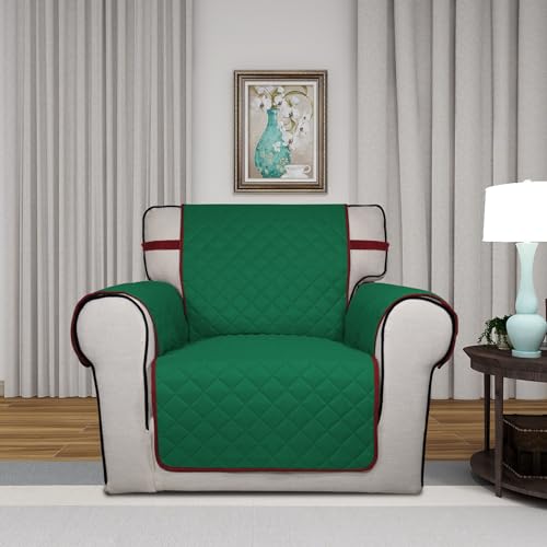 Reversible Chair Sofa Cover Dog Couch Covers for Sofa (Small / Green/Red)
