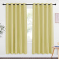 Paler Yellow Blackout Curtains for Bedroom 72 Inches Long (Paler Yellow / 66"W x 72"L (Pack of 1))