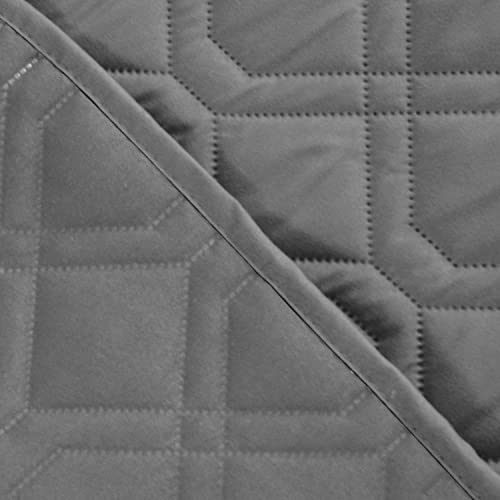 Waterproof Blanket Reversible Dog Bed Cover Pet Blanket for Furniture Bed Couch Sofa (68x82 Inch (Pack of 1) / Lightgrey)