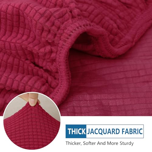 Waterproof Couch Cushion Covers for Pets (Wine Red / Large)