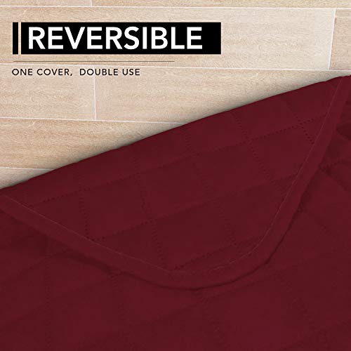 Sectional Couch Covers for Dogs L Shape Sofa Cover Reversible Sofa Slipcover Chaise Lounge Cover Furniture Protector Cover for Pets Dog Cat (42" x 52" / Christmas Red/Christmas Red)