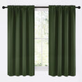 Dark Green Blackout Curtains for Cafe 42" Wide x 63" Long 2 Panels (Dark Green / 42"W x 63"L (Pack of 2))