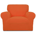 Stretch Chair Slipcover with Arm Washable Orange (Small Chair / Orange)
