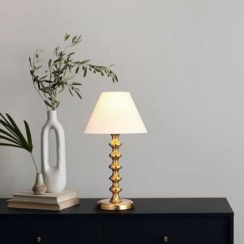 Ember Rechargeable Table Lamp (Antique Brass_Baluster)