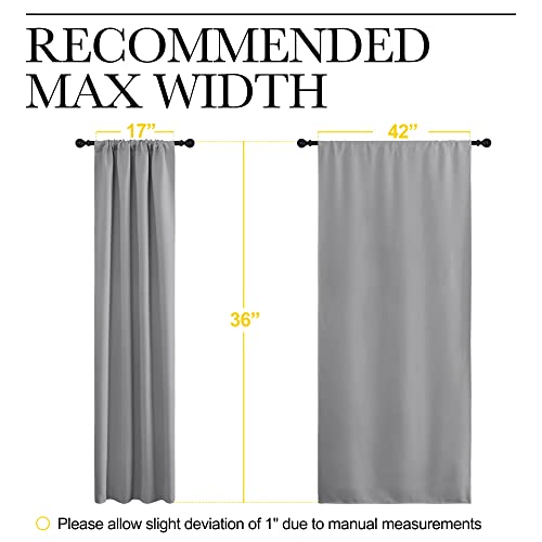 RV Blackout Curtains for Camper Windows (Silver Grey / 42"W x 36"L (Pack of 2))