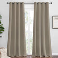 Taupe Blackout Curtains Panels for Bedroom (Taupe / 52"W x 92"L (Pack of 2))