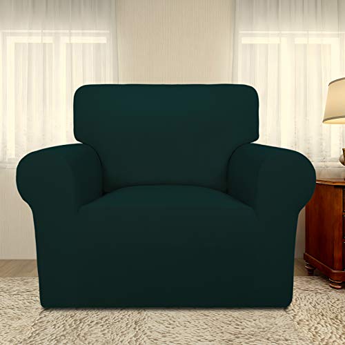 Super Stretch Chair Covers Fleece Couch Covers for Sofa Deep Teal (Small Chair / Deep Teal)
