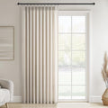 108 Inch Pinch Pleated Linen Curtains 1 Panels (Oatmeal / 60"W x 108"L (Pack of 1))