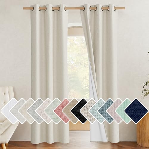 Natural Full Blackout Boho (34"W x 90"L (Pack of 2) / Natural)