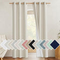 Natural Full Blackout Boho (34"W x 90"L (Pack of 2) / Natural)