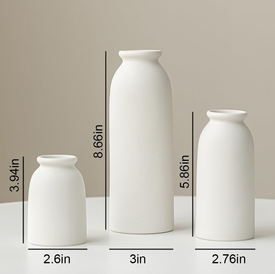 Ceramic Vase Set (White)