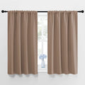 Kitchen Window Blackout Curtains (Cappuccino / 42"W x 45"L (Pack of 2))