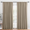 2 Panels Blackout Curtains (Soft Taupe / 70"W x 95"L (Pack of 2))