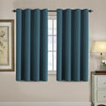Blackout Curtain for Living Room Thermal Insulated Window Treatment Curtain 54 inch Length Energy Saving Solid Grommet Top Blackout Drape (52"W x 54"L (Pack of 1) / Dark Teal)