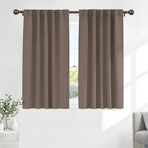 Thermal Blackout Curtains (Mocha / 52"W x 54"L (Pack of 2))