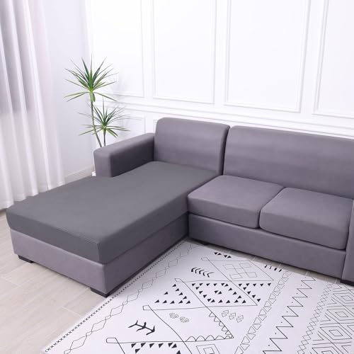 Waterproof Sectional Couch Covers (Middle Grey / Chaise)