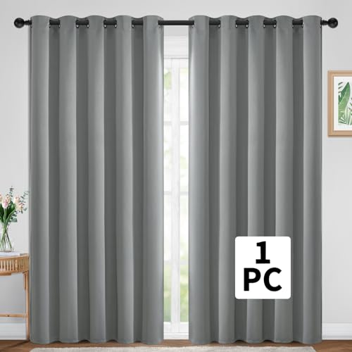 Dove Grey Room Darkening Curtains 84 inch Sliding Door Drapes (Dove Grey / 70"W x 84"L (Pack of 1))