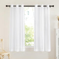 Soft Voile White Sheer Curtains 63 inches Long (White / 42"W x 63"L (Pack of 2))