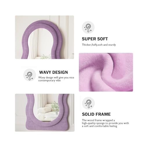 Full Length Mirror (Purple / 63"L x 24"W)