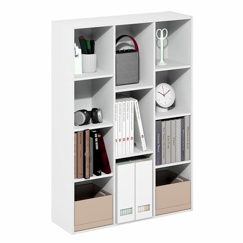 LUDER Book Shelf (White / 11-Cube)