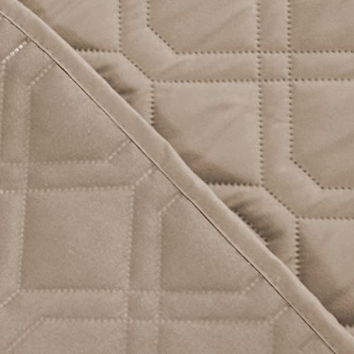 Waterproof Blanket Reversible Dog Bed Cover Pet Blanket for Furniture Bed Couch Sofa (52x82 Inch (Pack of 1) / Beige)