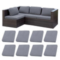 8 Pcs Outdoor Cushion Covers