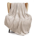 Soft Large Fleece Throw Blanket for Couch (Camel / Throw XL (50" x 70"))