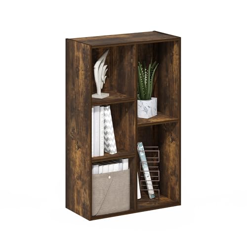 LUDER Book Shelf (Amber Pine / 5-Cube)
